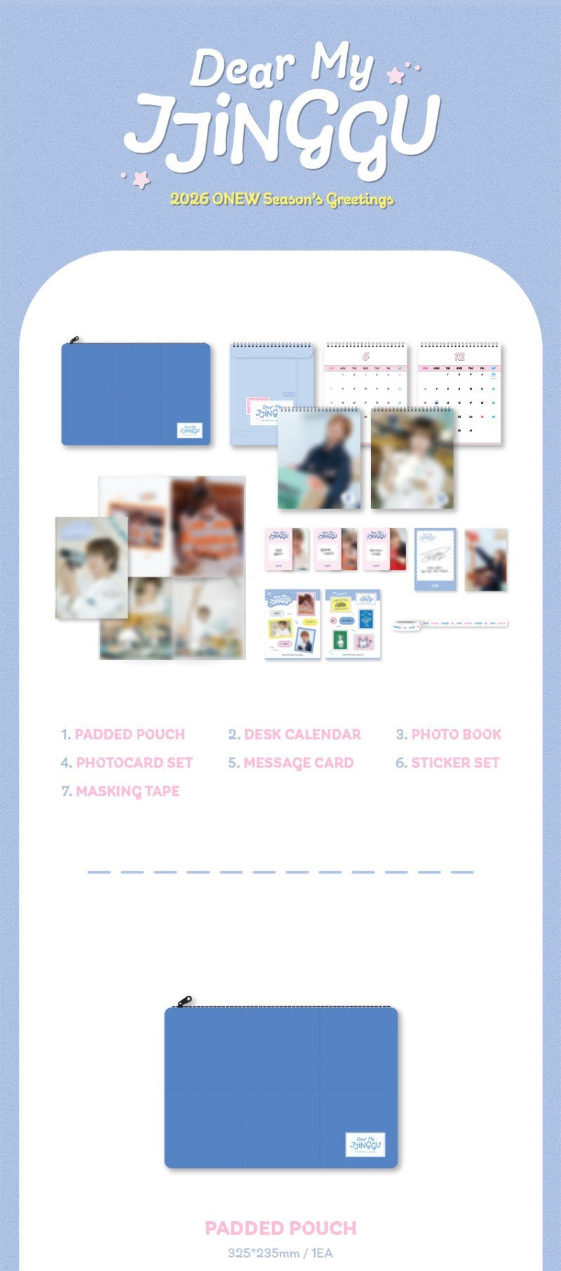 ONEW 2026 SEASON’S GREETINGS - Dear My JJINGGU