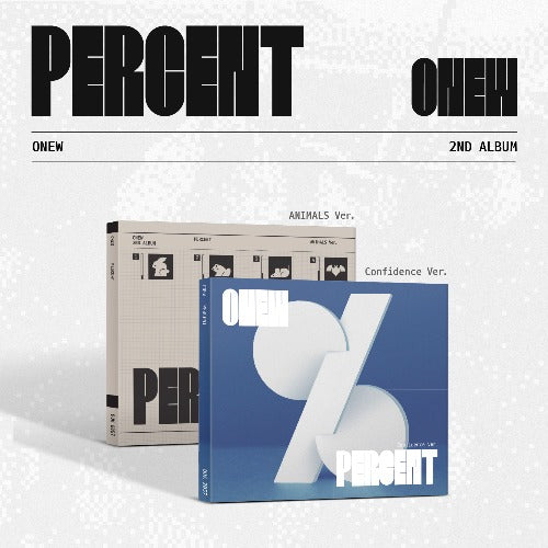 ONEW 2nd Album – PERCENT (Digipack Ver.) (Random)