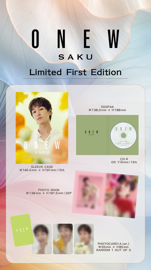 Onew (SHINee) 2nd Mini Album - SAKU [Japanese Edition]