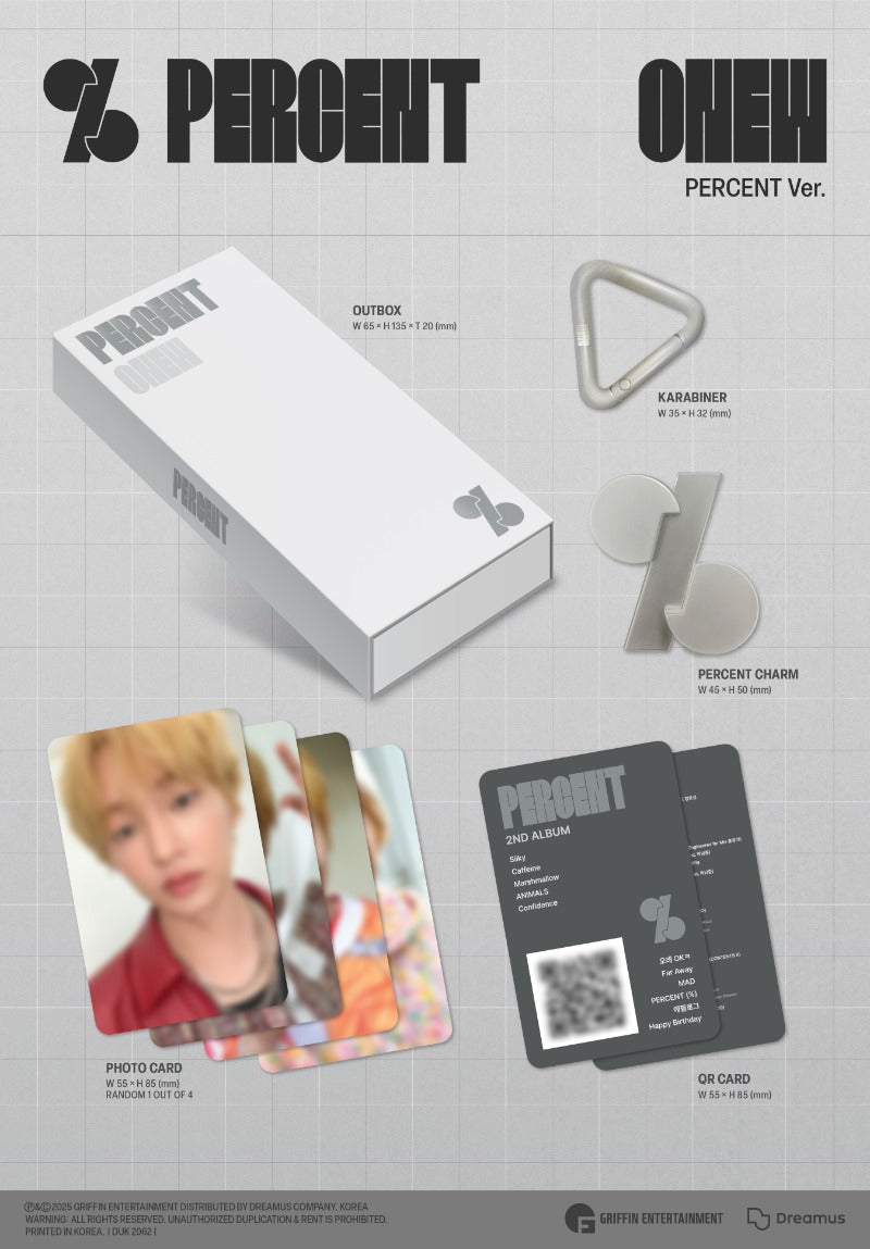 ONEW 2nd Album – PERCENT (PERCENT Ver.)