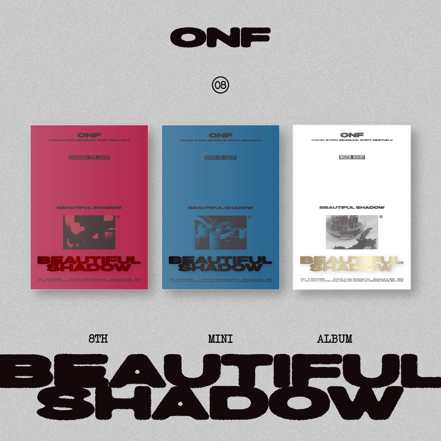 ONF 8TH MINI ALBUM – BEAUTIFUL SHADOW (Random)