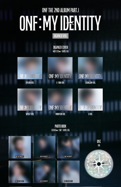 ONF The 2nd Album Part.1 – ONF:MY IDENTITY (DIGIPACK VER.) (Random)