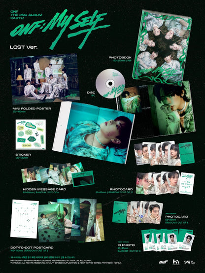 PRE-ORDER: ONF The 2nd Album Part.2 - ONF:MY SELF (Photobook Ver.) (Random)