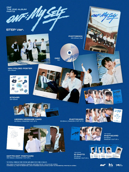 PRE-ORDER: ONF The 2nd Album Part.2 - ONF:MY SELF (Photobook Ver.) (Random)