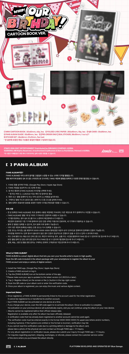 PRE-ORDER: OURBIRTHDAY 1st Single Album - Our Birthday (Cartoon Book Ver.)