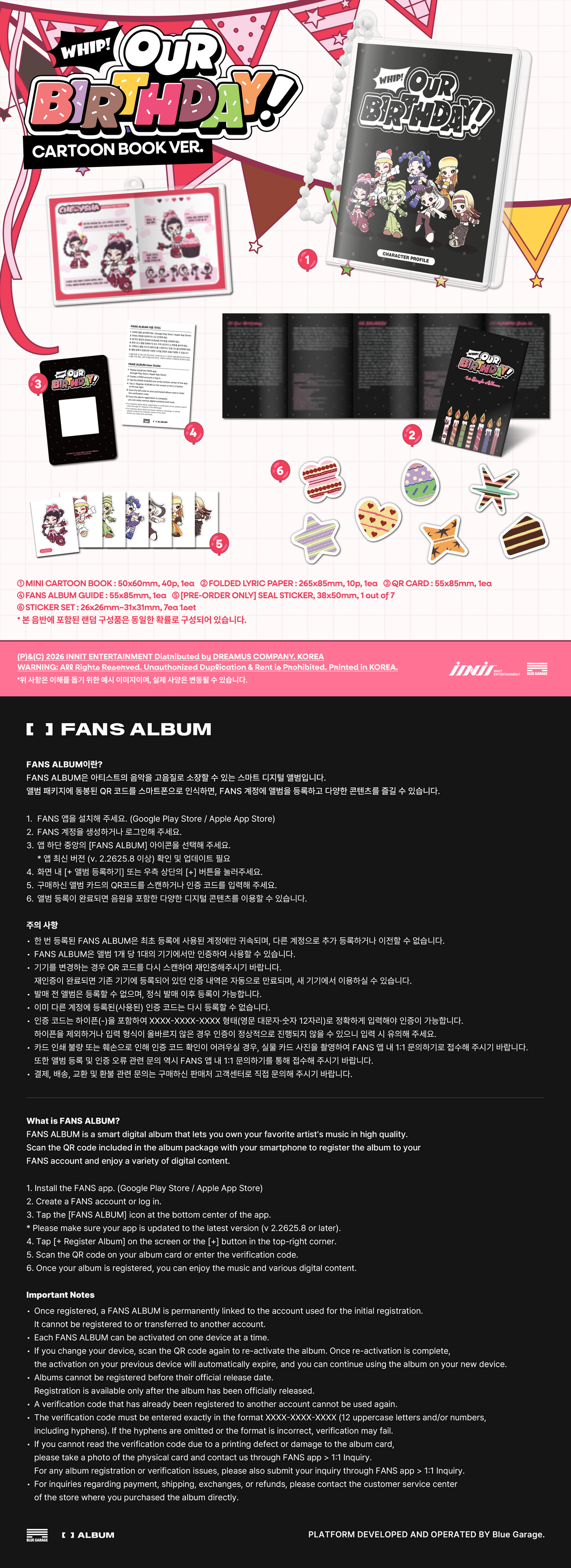 OURBIRTHDAY 1st Single Album - Our Birthday (Cartoon Book Ver.)