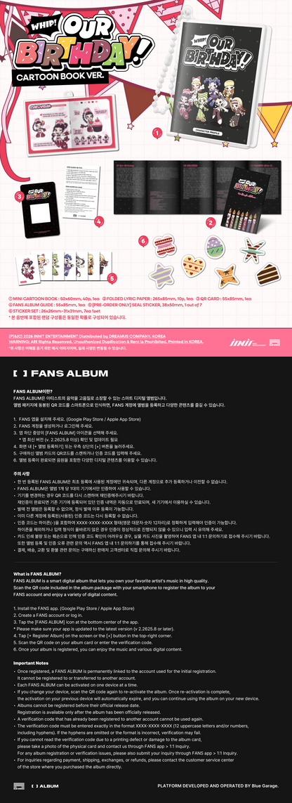 OURBIRTHDAY 1st Single Album - Our Birthday (Cartoon Book Ver.)