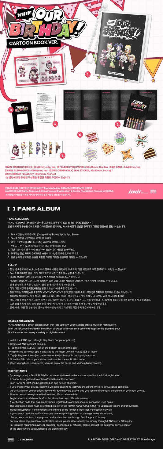OURBIRTHDAY 1st Single Album - Our Birthday (Cartoon Book Ver.)