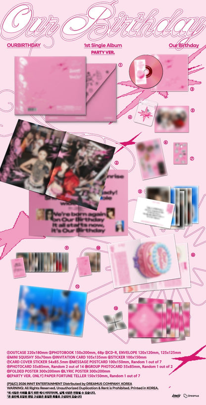 PRE-ORDER: OURBIRTHDAY 1st Single Album - Our Birthday (Photobook Ver.)