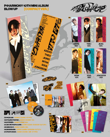 PRE-ORDER: P1Harmony 10th Mini Album - BLOW UP (Compact Ver.) (Random)