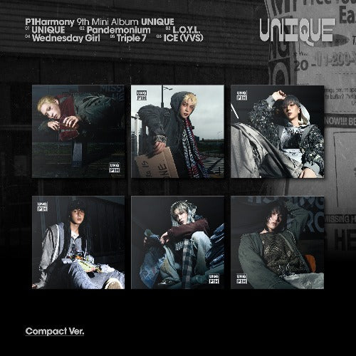 PRE-ORDER: P1Harmony 9th Mini Album – UNIQUE (Compact Ver.) (Random)