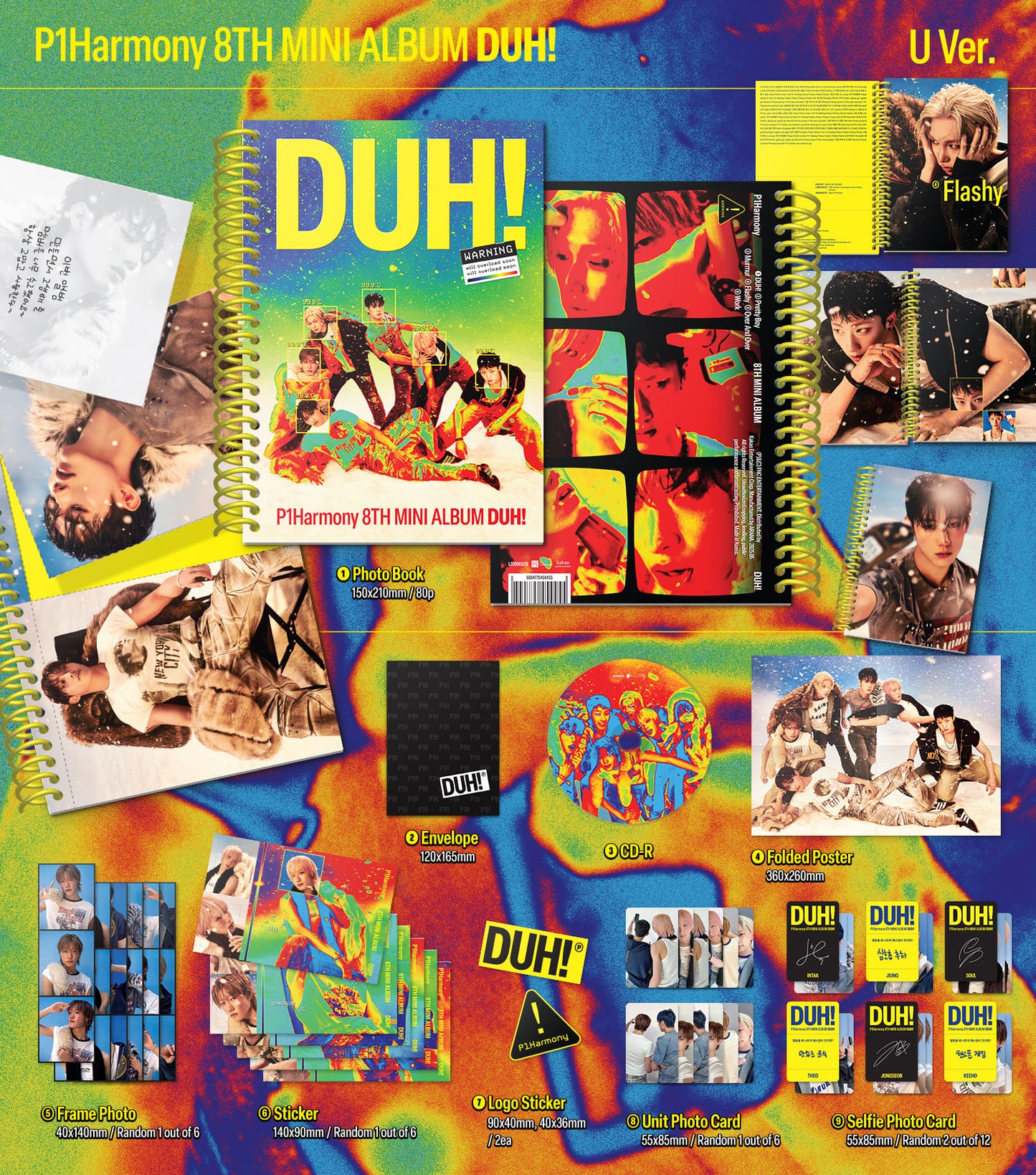 P1Harmony 8th Mini Album – DUH! (Random)