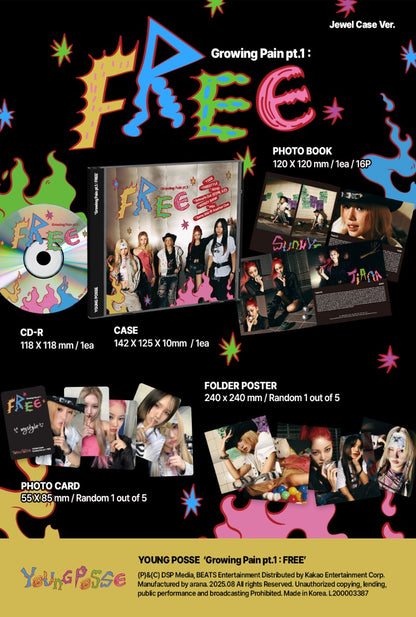 YOUNG POSSE EP – [Growing Pain pt.1 : FREE] (Jewel Case Ver.)