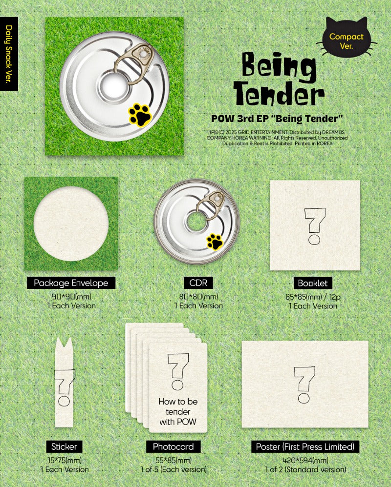 POW 3rd EP – Being Tender (Compact Ver.) (Random)