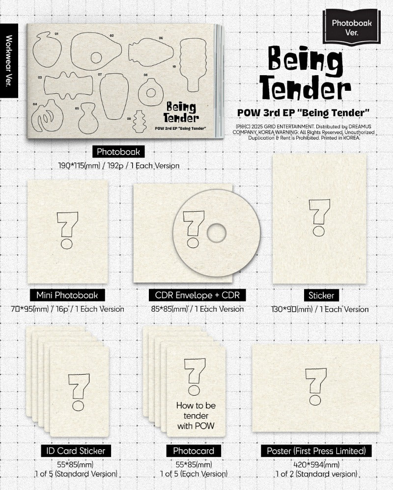 POW 3rd EP – Being Tender (Photobook Ver.) (Random)
