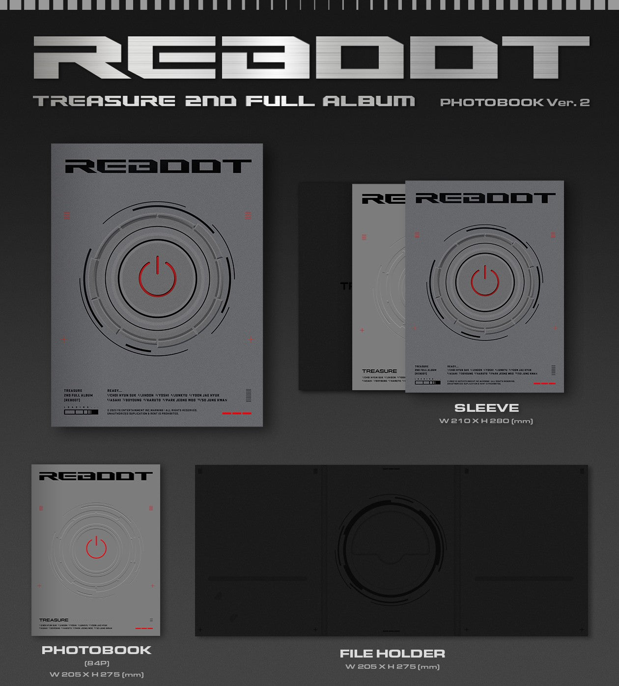 [PRE-OWNED] TREASURE 2ND FULL ALBUM - REBOOT (PHOTOBOOK Ver.)
