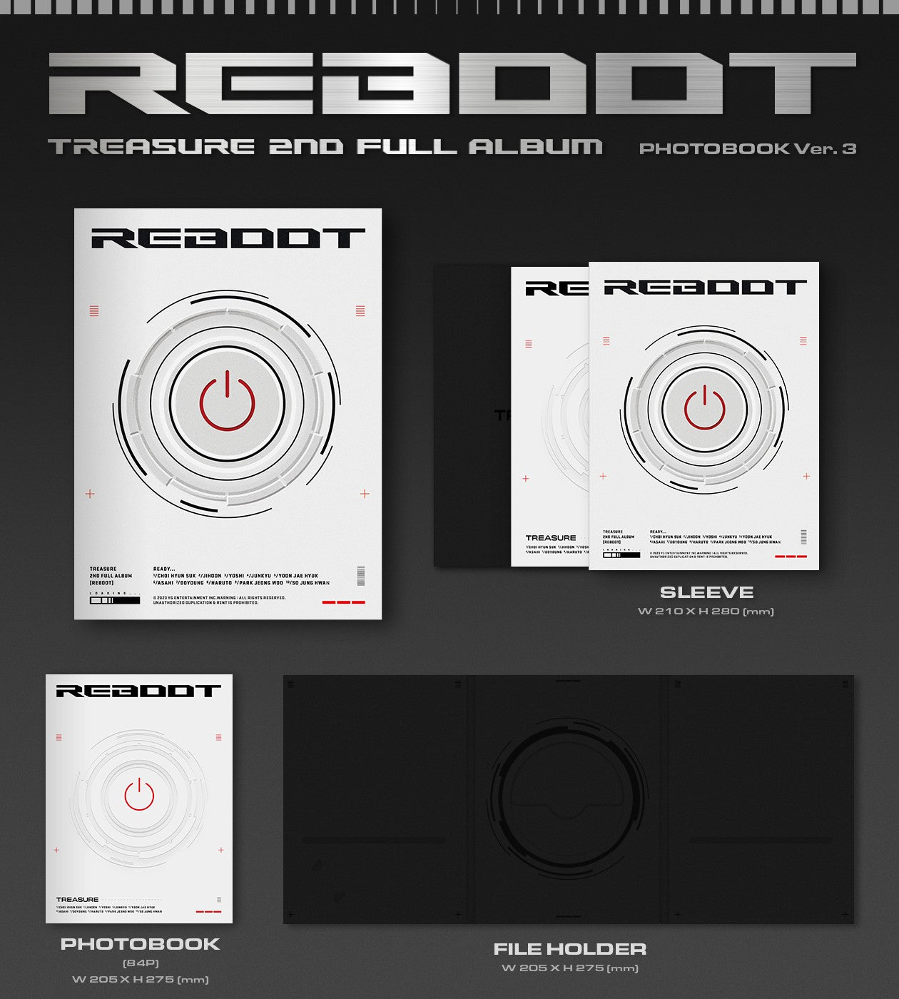 [PRE-OWNED] TREASURE 2ND FULL ALBUM - REBOOT (PHOTOBOOK Ver.)