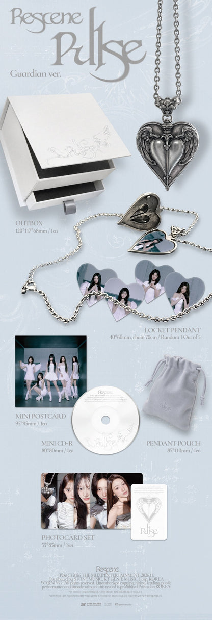 PRE-ORDER: RESCENE 4th Mini Album - PULSE (Guardian Ver.)