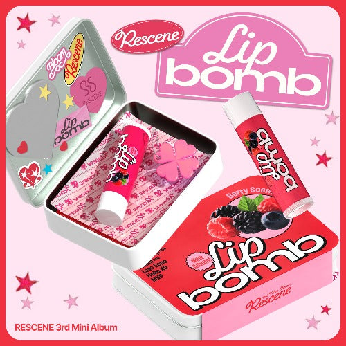 RESCENE 3rd Single Album - lip bomb (QR) (lip balm Ver.)