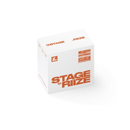 White box with 'Stage to Riize' branding on a white background