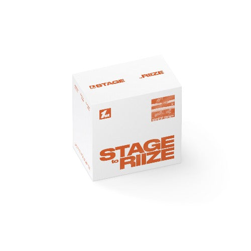 White box with 'Stage to Riize' branding on a white background