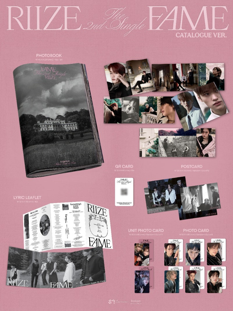 RIIZE The 2nd Single Album - Fame (Catalogue Ver.) (Smart Album)