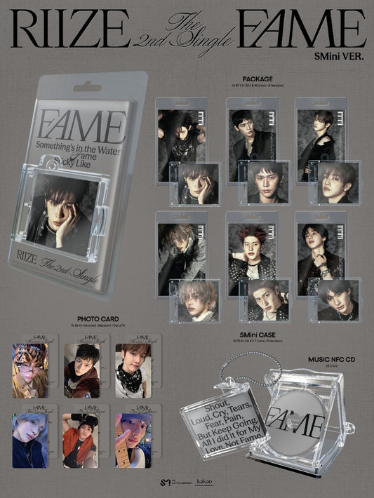 RIIZE The 2nd Single Album - Fame (SMini Ver.) (Smart Album) (Random)