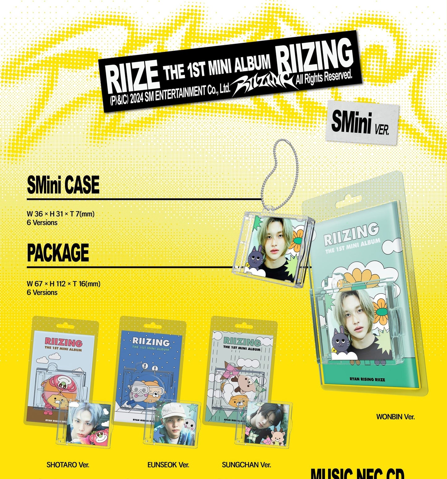 RIIZE The 1st Mini Album – RIIZING (SMini Ver.) (Random)