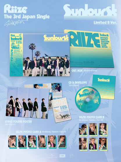 RIIZE 3rd Single Album - Sunburst [Japanese Edition]