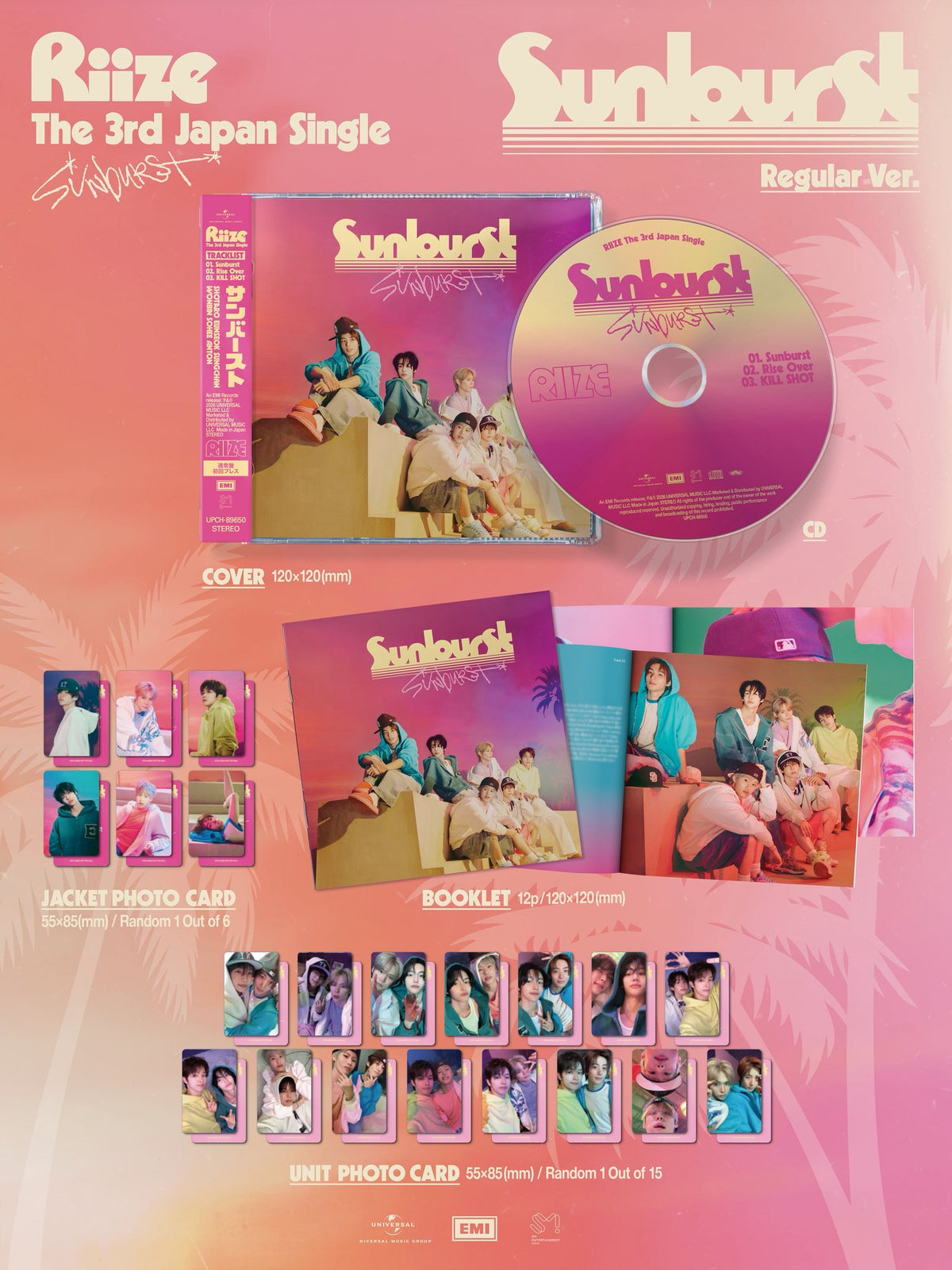 RIIZE 3rd Single Album - Sunburst [Japanese Edition]