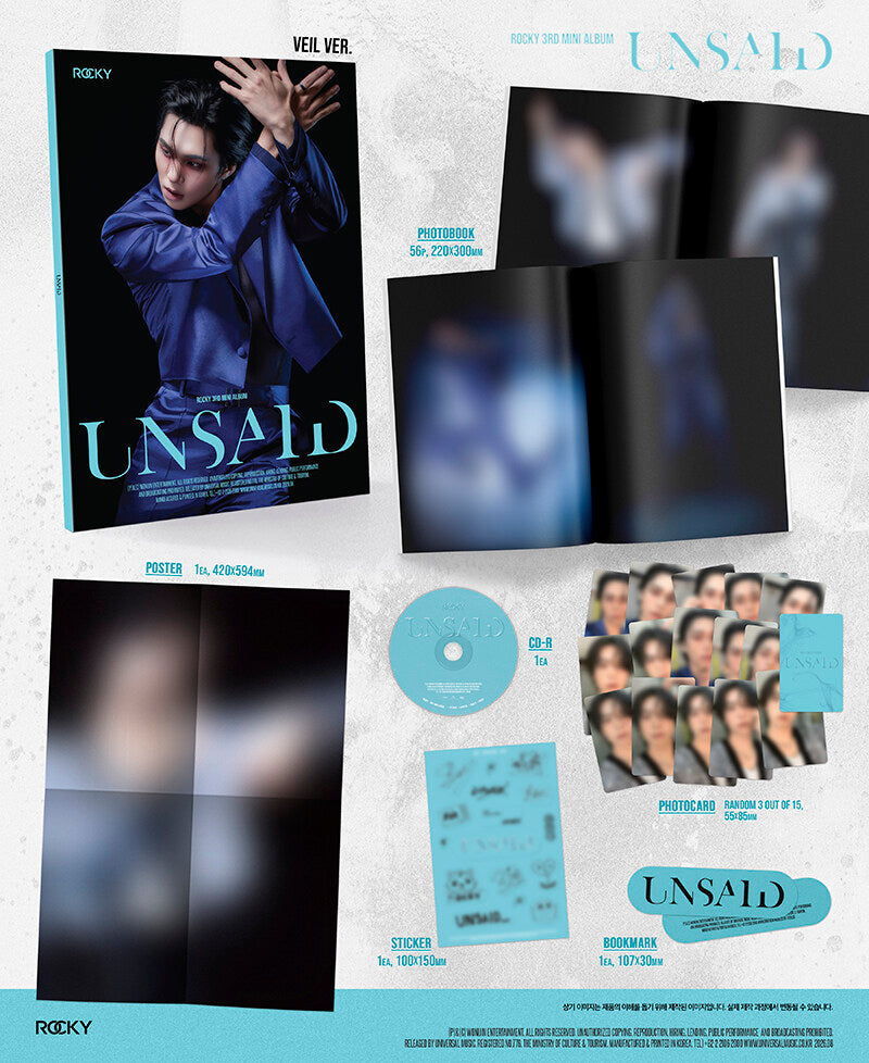 PRE-ORDER: ROCKY 3rd Mini Album - UNSAID (Random)