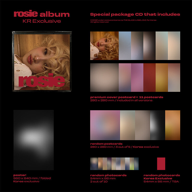 ROSÉ 1st studio album – rosie (KR Exclusive)