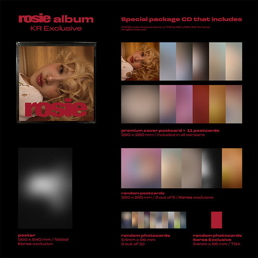 ROSÉ 1st studio album – rosie (KR Exclusive)