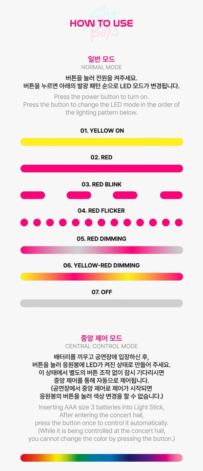 KPOP DEMON HUNTERS – SAJA BOYS OFFICIAL LIGHT STICK