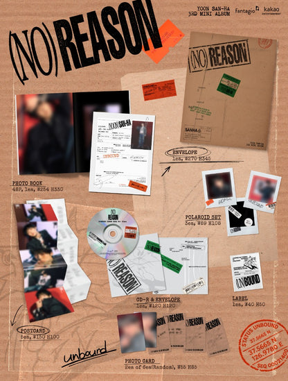 PRE-ORDER: YOON SAN-HA (Astro) 3rd Mini Album - NO REASON (Random)