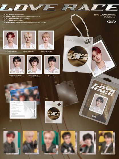 SF9 15th Mini Album – LOVE RACE (FaNCy Ver.) (PLVE) (Random)