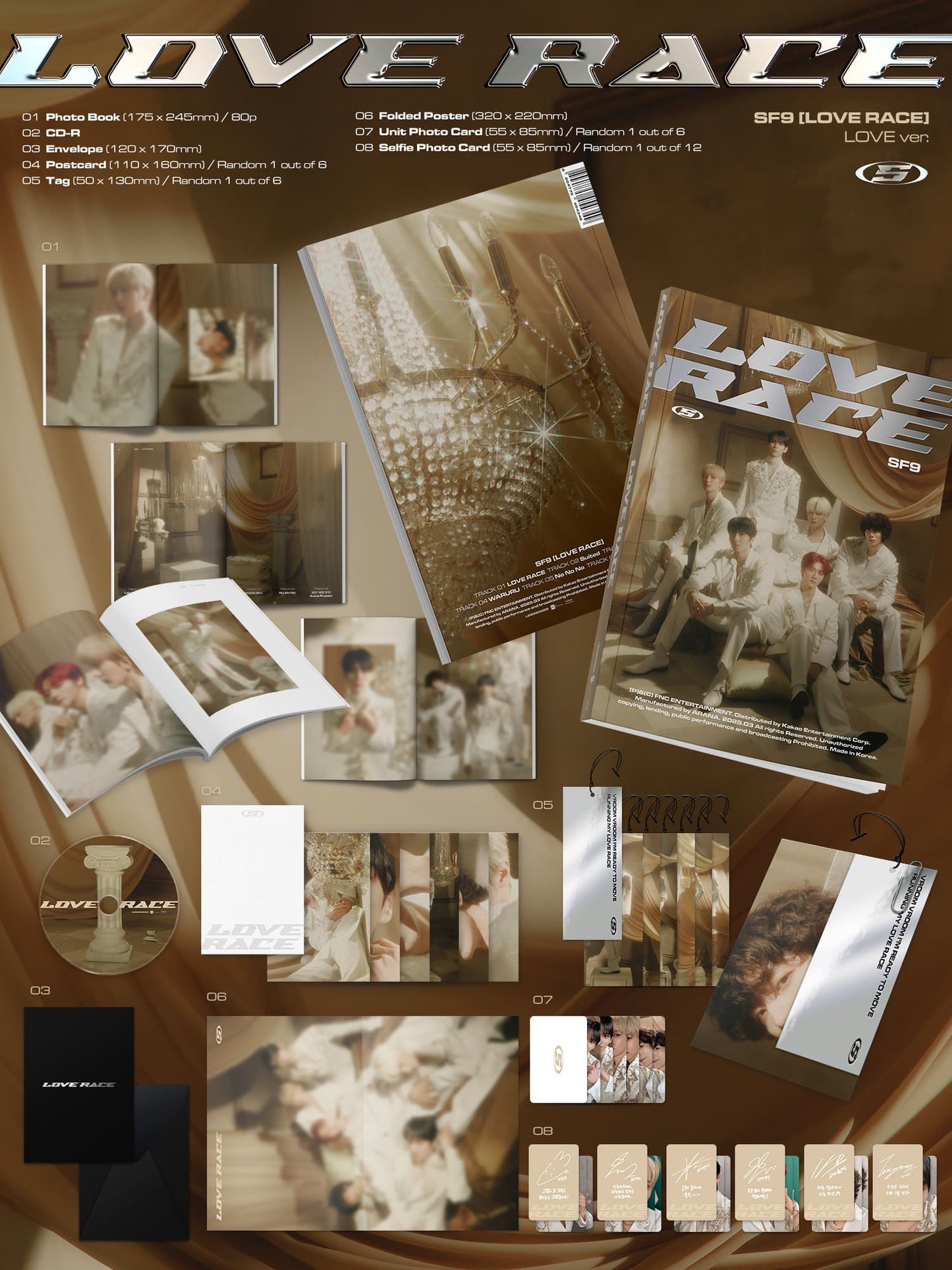 SF9 15th Mini Album – LOVE RACE (Random)
