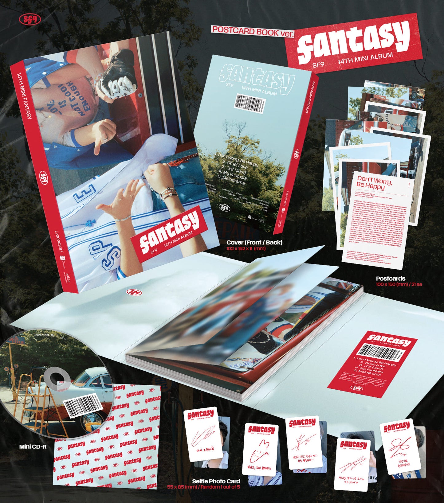SF9 14th Mini Album – FANTASY (POSTCARD BOOK Ver.)