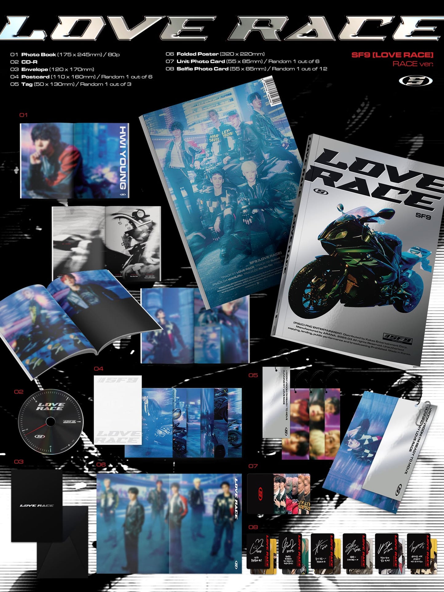 SF9 15th Mini Album – LOVE RACE (Random)