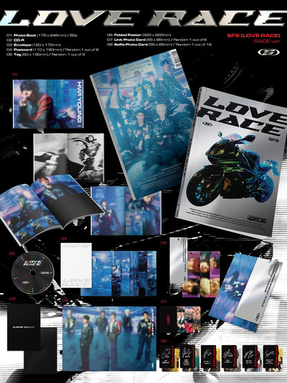 SF9 15th Mini Album – LOVE RACE (Random)