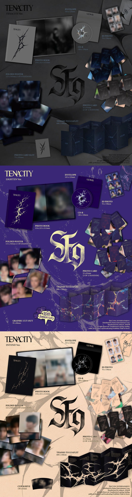 PRE-ORDER: SF9 2nd Album - TENACITY (Random)