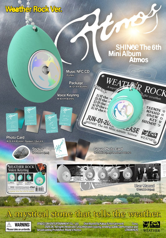 SHINee The 6th Mini Album - Atmos (Weather Rock Ver.)