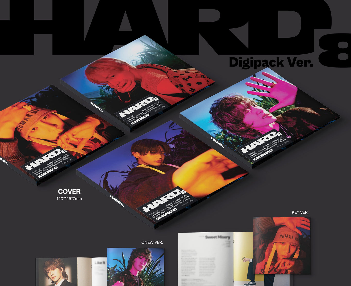 SHINee Album Vol. 8 - HARD (Digipack Ver.) (Random)