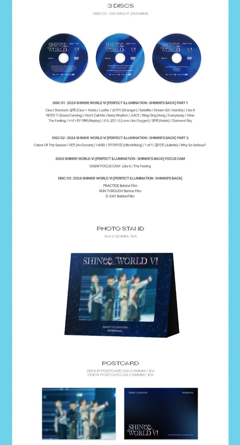SHINee – SHINee WORLD VI [PERFECT ILLUMINATION : SHINee’S BACK] DVD