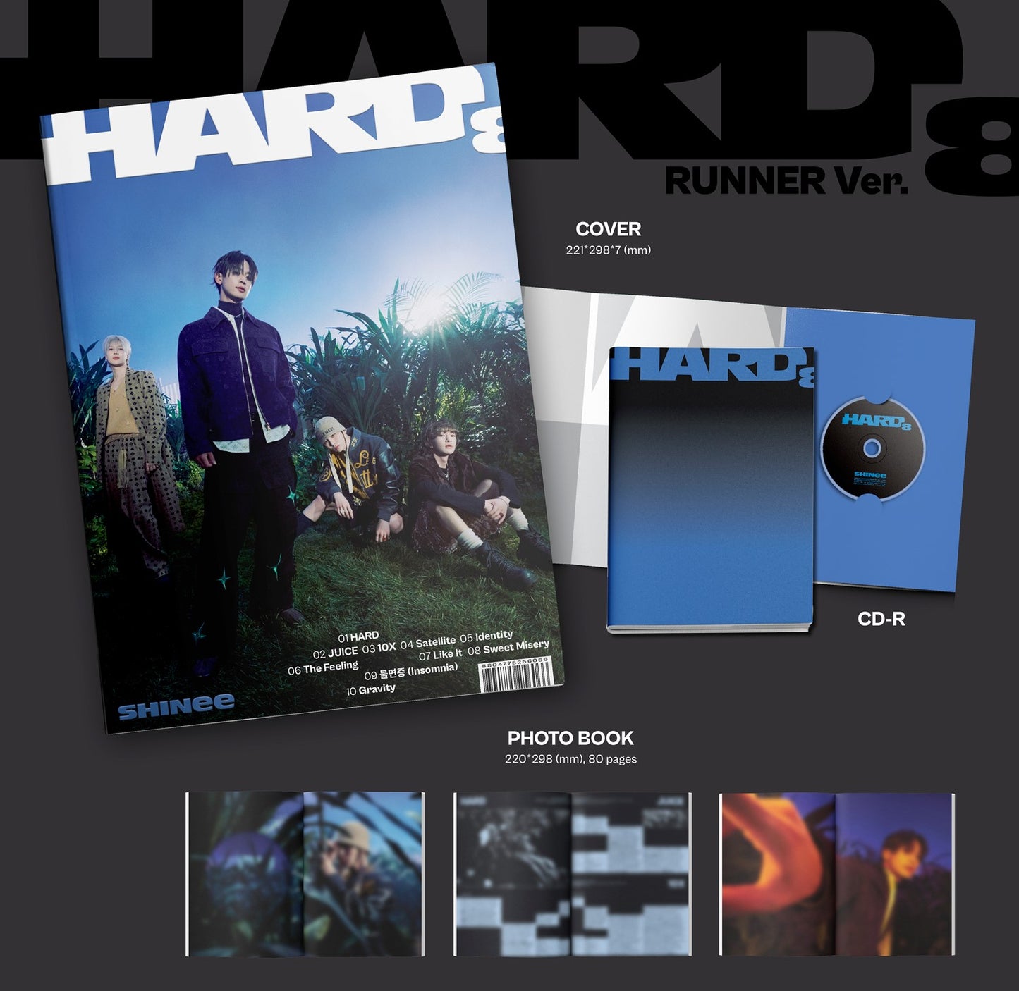 SHINee Album Vol. 8 - HARD (Photo Book Ver.) (Random)
