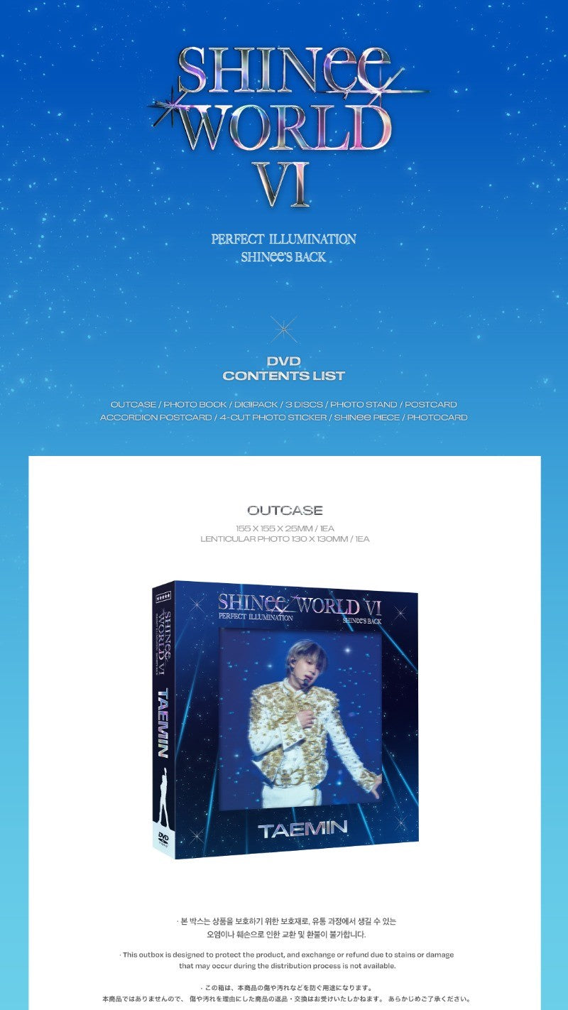 SHINee – SHINee WORLD VI [PERFECT ILLUMINATION : SHINee’S BACK] DVD