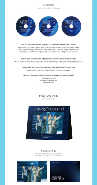 SHINee – SHINee WORLD VI [PERFECT ILLUMINATION : SHINee’S BACK] DVD