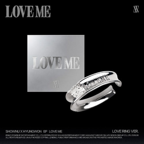 PRE-ORDER: SHOWNU X HYUNGWON EP - LOVE ME (Love Ring Ver.) (Limited Edition)