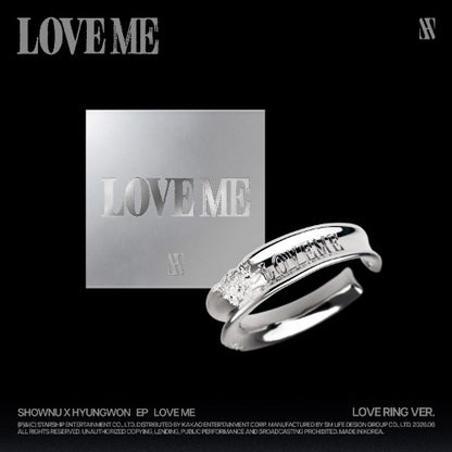 PRE-ORDER: SHOWNU X HYUNGWON EP - LOVE ME (Love Ring Ver.) (Limited Edition)