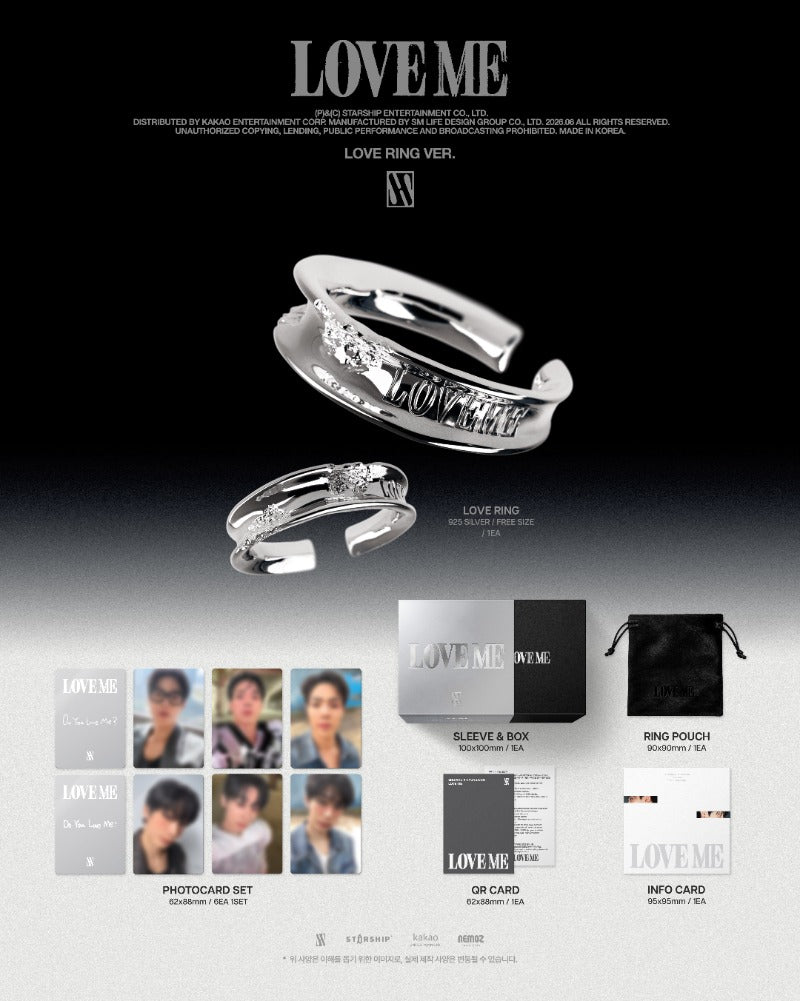 PRE-ORDER: SHOWNU X HYUNGWON EP - LOVE ME (Love Ring Ver.) (Limited Edition)